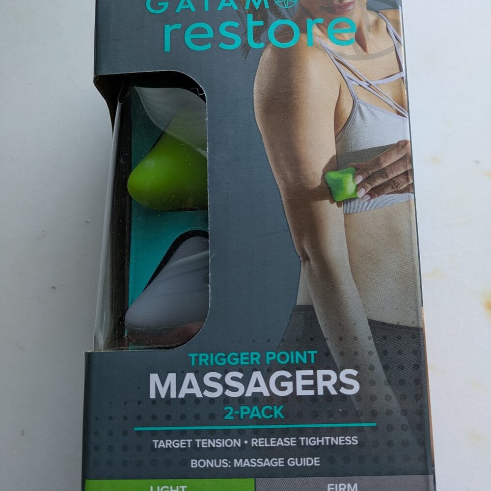 Gaiam Restore Gently Used trigger point massagers with box